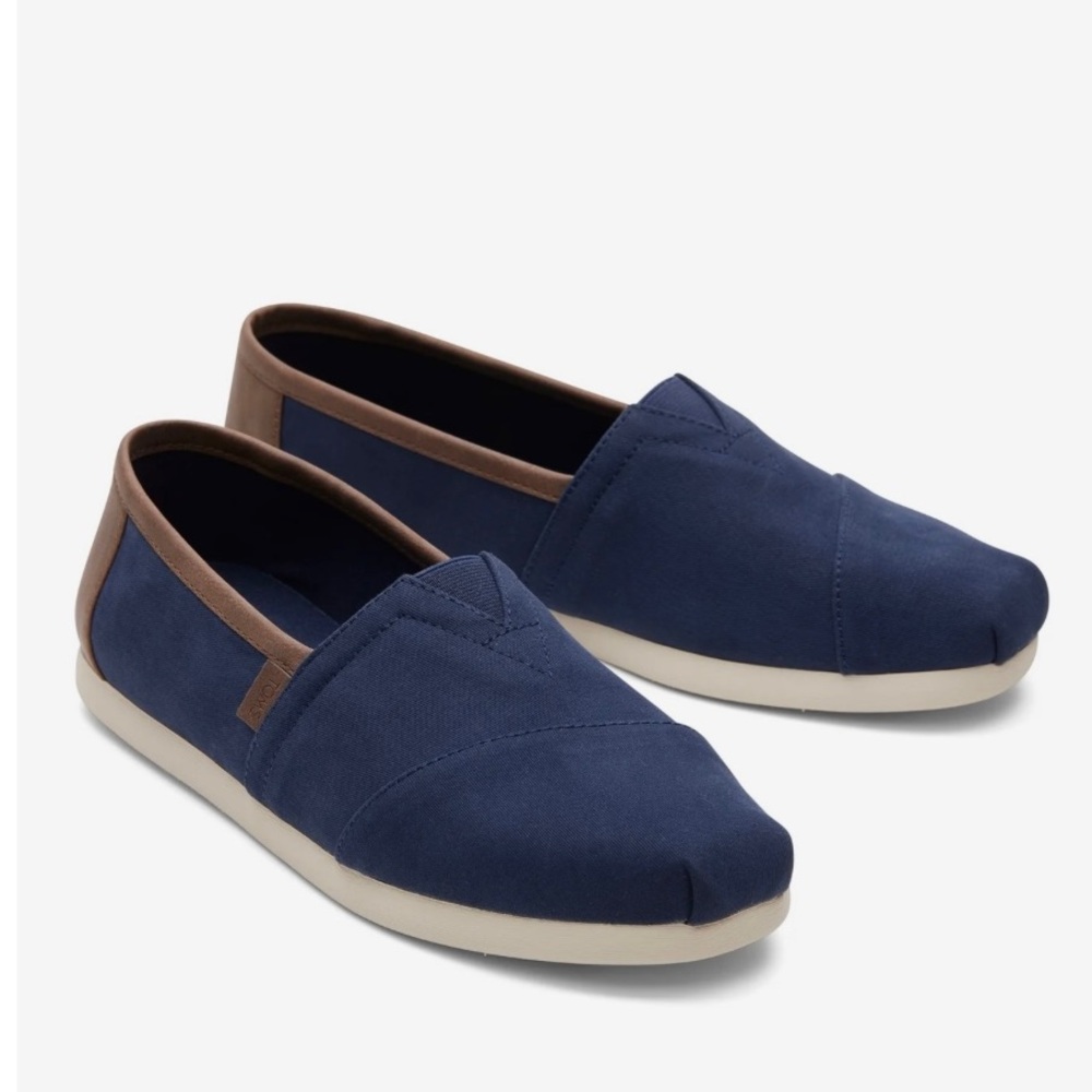 Toms Alpargata Navy Synthetic Trim slip on MEN’S Shoe size 12 new nvr worn offer